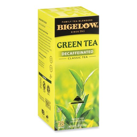 BIGELOW Decaffeinated Green Tea, Green Decaf, 0.34 lbs, PK28 RCB10347